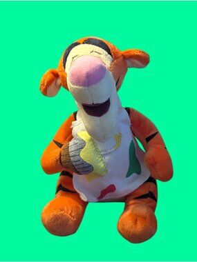 Tigger Plush Toy With Ice Cream Cone & Colorful Apron - Soft Collectible Disney